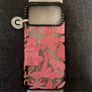 Casetify Compact iPhone 17 Pro Max Case- Cheetah Paradise Pink- Clear Black